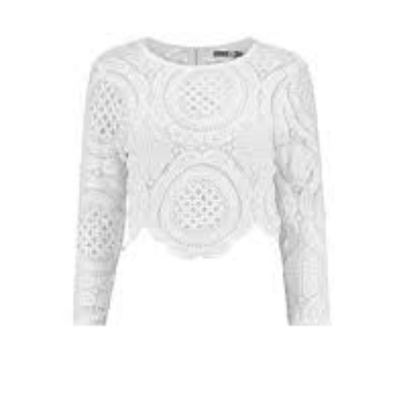 Boohoo White Lace Top - Picture 3 of 5